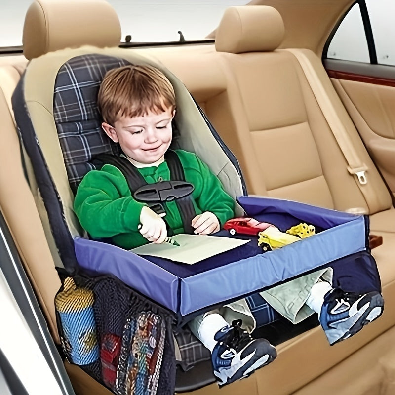 Keep Your Kids Entertained On The Go With This Car Child Safety Seat Storage Table