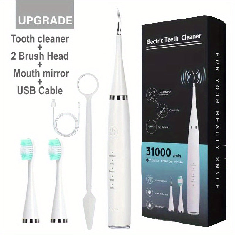 Rechargeable 3-in-1 Electric Toothbrush Set: Electric Tooth Cleaner To Brighten Your Smile At Home And On The Go!