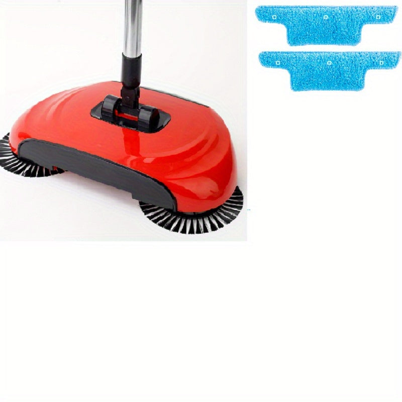 1set, 3 In 1 Multifunctional Hand Push Sweeper, Vacuum Cleaner, Hand Push Sweeping And Moping Machine, To Remove Garbage, Pet Hair