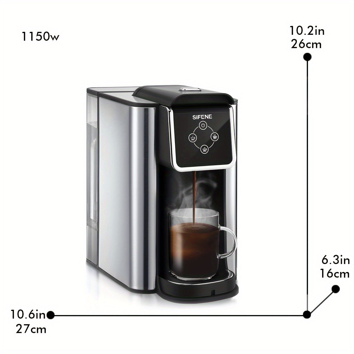 Coffee Maker, 3 In 1 Single Serve Coffee Machine