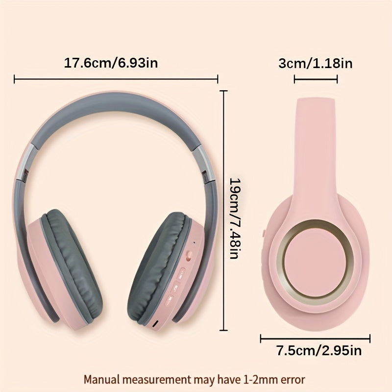 D812 Music Sports Wireless Headphones Surround Audio With Wireless On-Ear Headphones! 5.0 Stereo Channel Adult Running Volume Control Goodlooking Thoughtful Gift For Men And Women,for Girlfriend/Boyfriend Gift, For Friend Gift