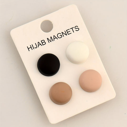 4pcs Magnetic Buckle Set Multifunctional Hijab Pins Set For Women Girls Clothings Decoration