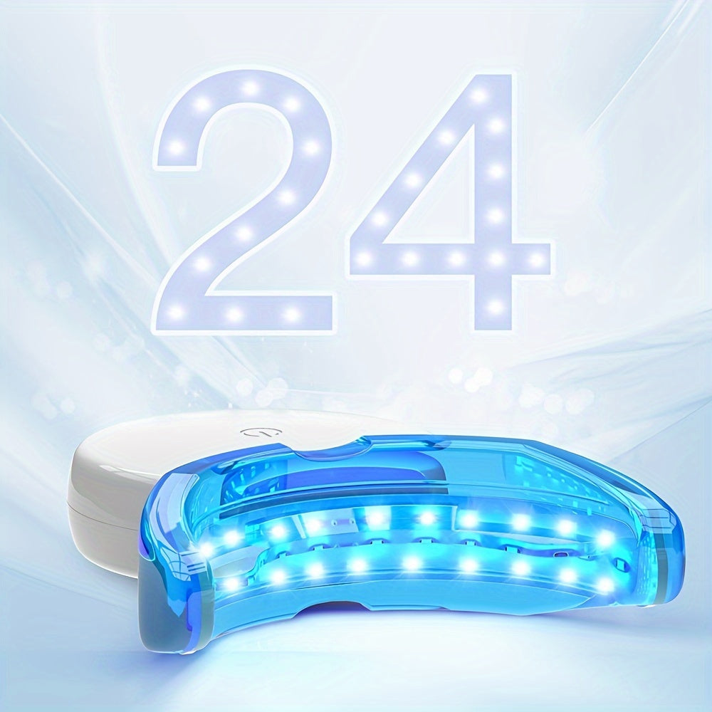 Fairywill Teeth Whitening Kit With LED Light, 28 White Strips For Sensitive Teeth With Rechargeable Teeth Whitener Case