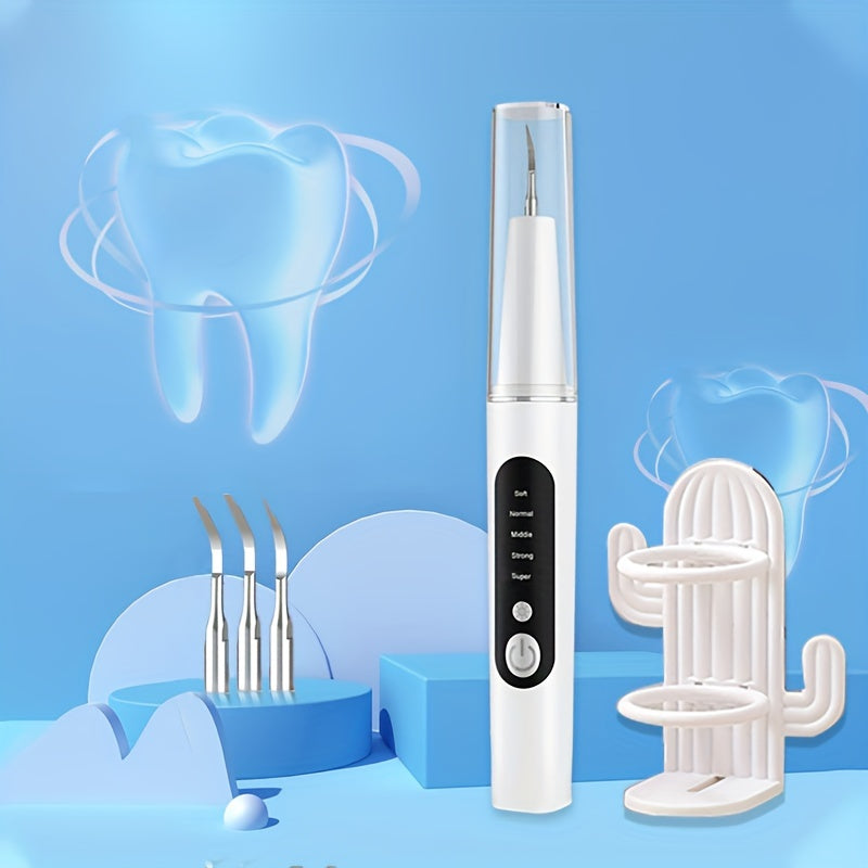 Automatic Tartar Removal With LED Light, 5 Modes Teeth Cleaning, Rechargeable Teeth Cleaning Kit