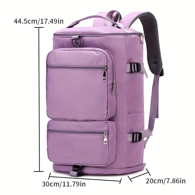 Outdoor Large Capacity Women's Travel Bag, Casual Multifunctional Backpack For Camping, Hiking, Sports Yoga