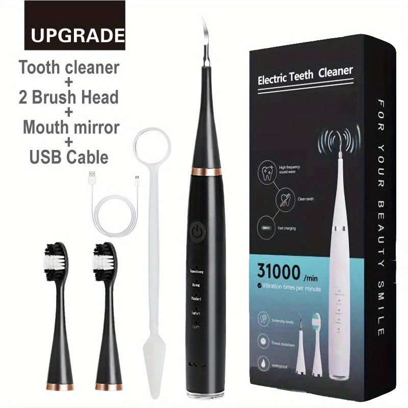 Rechargeable 3-in-1 Electric Toothbrush Set: Electric Tooth Cleaner To Brighten Your Smile At Home And On The Go!