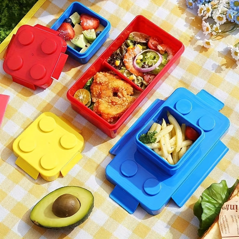 Fun Building Blocks Portable Food Supplement Lunch Box