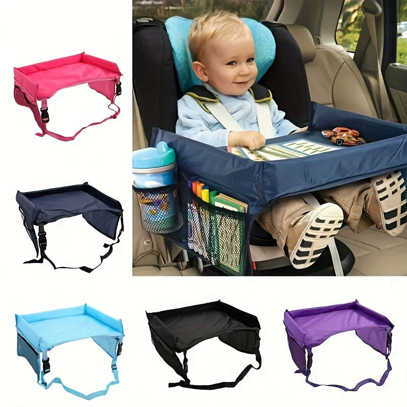 Keep Your Kids Entertained On The Go With This Car Child Safety Seat Storage Table