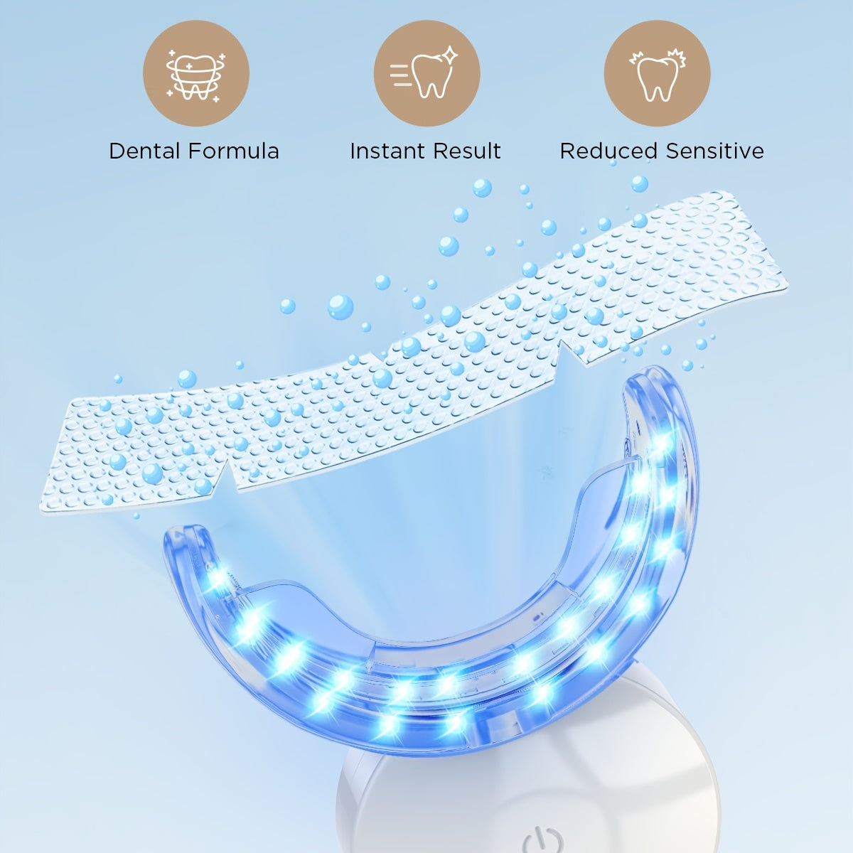 Fairywill Teeth Whitening Kit With LED Light, 28 White Strips For Sensitive Teeth With Rechargeable Teeth Whitener Case