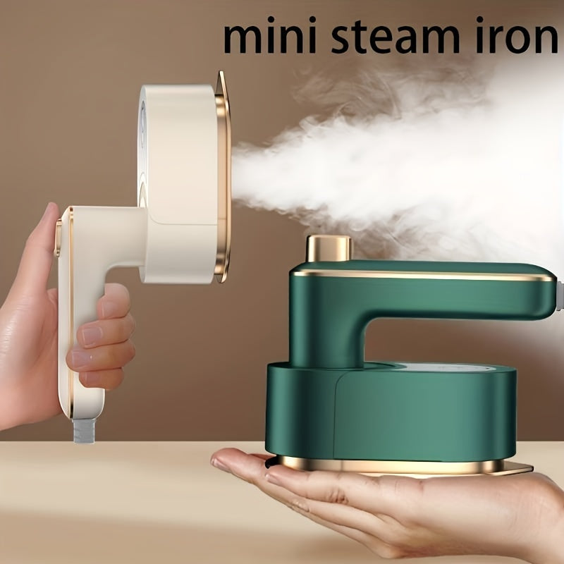 Micro Steam Iron Hand Held Steamer 3 In 1 Mini Steam Iron, Mini Travel Iron With Steam, Portable Ironing Clothes Foldable Rotating Handheld Steam Iron