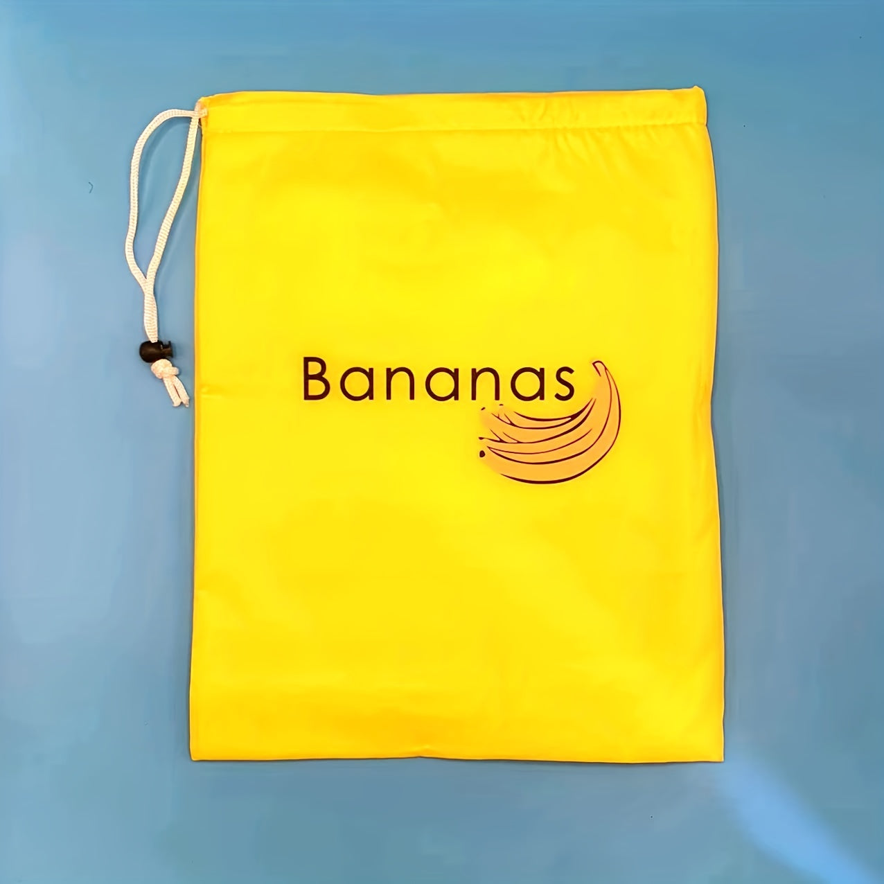 1pc Banana Storage Bag, Reusable Vegetable Fruit Bags, Salad Sack, Refrigerator Storage Bag With Drawstrings, Prevent Ripening, Home Kitchen Supplies