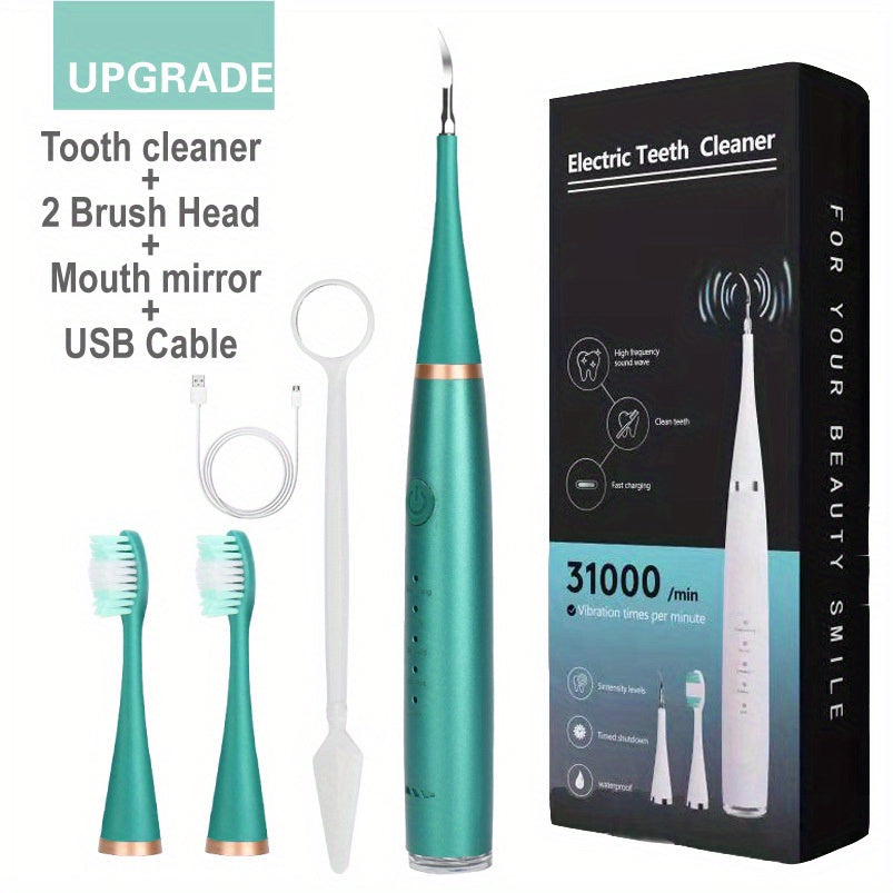 Rechargeable 3-in-1 Electric Toothbrush Set: Electric Tooth Cleaner To Brighten Your Smile At Home And On The Go!