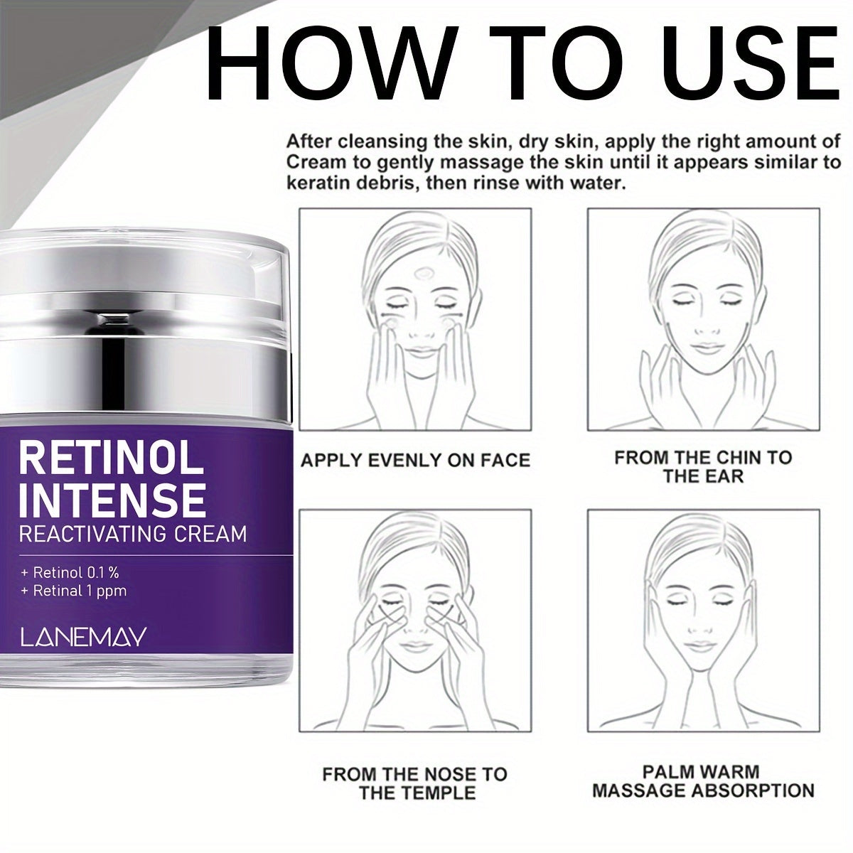 Retinol Intense Cream Face Moisturizer