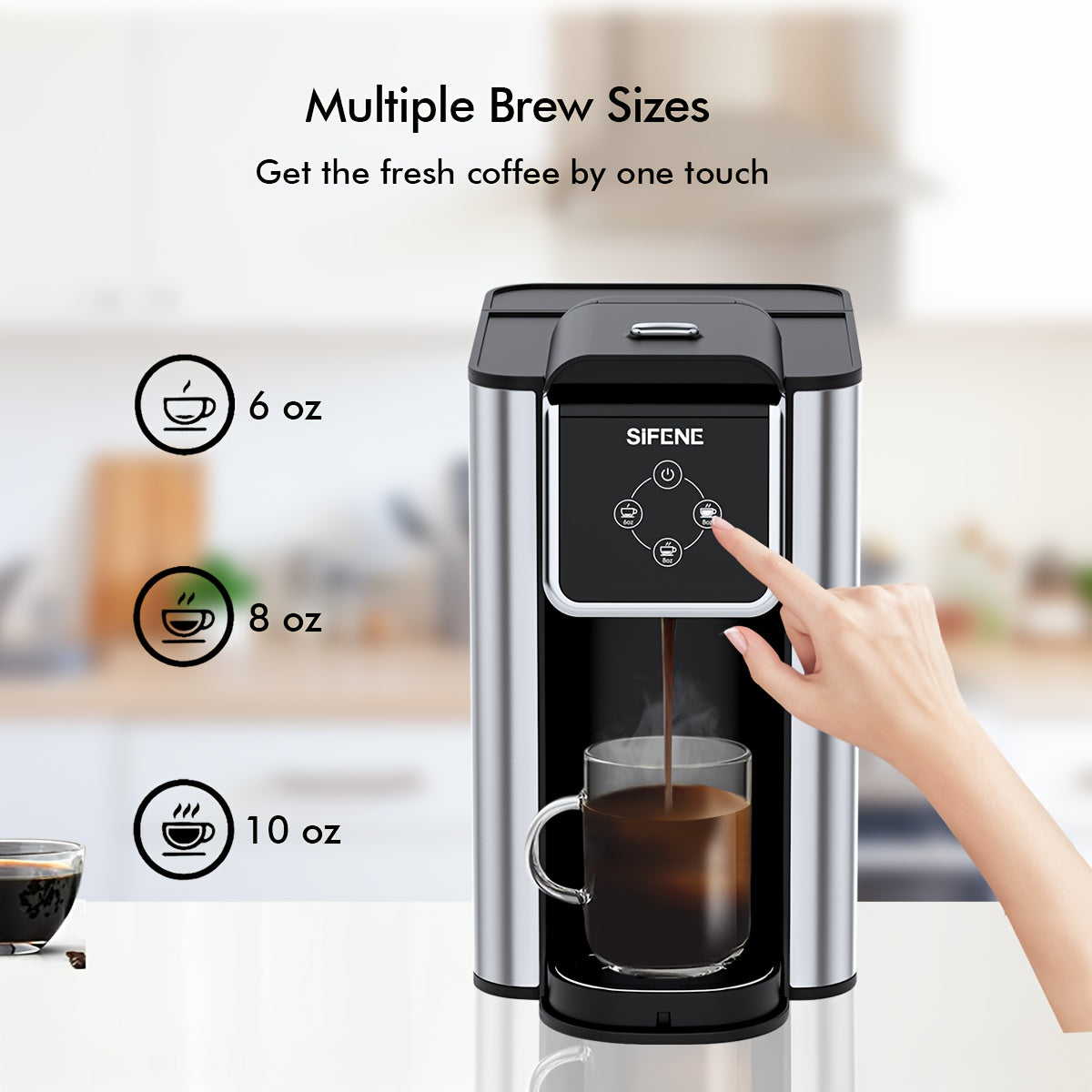 Coffee Maker, 3 In 1 Single Serve Coffee Machine