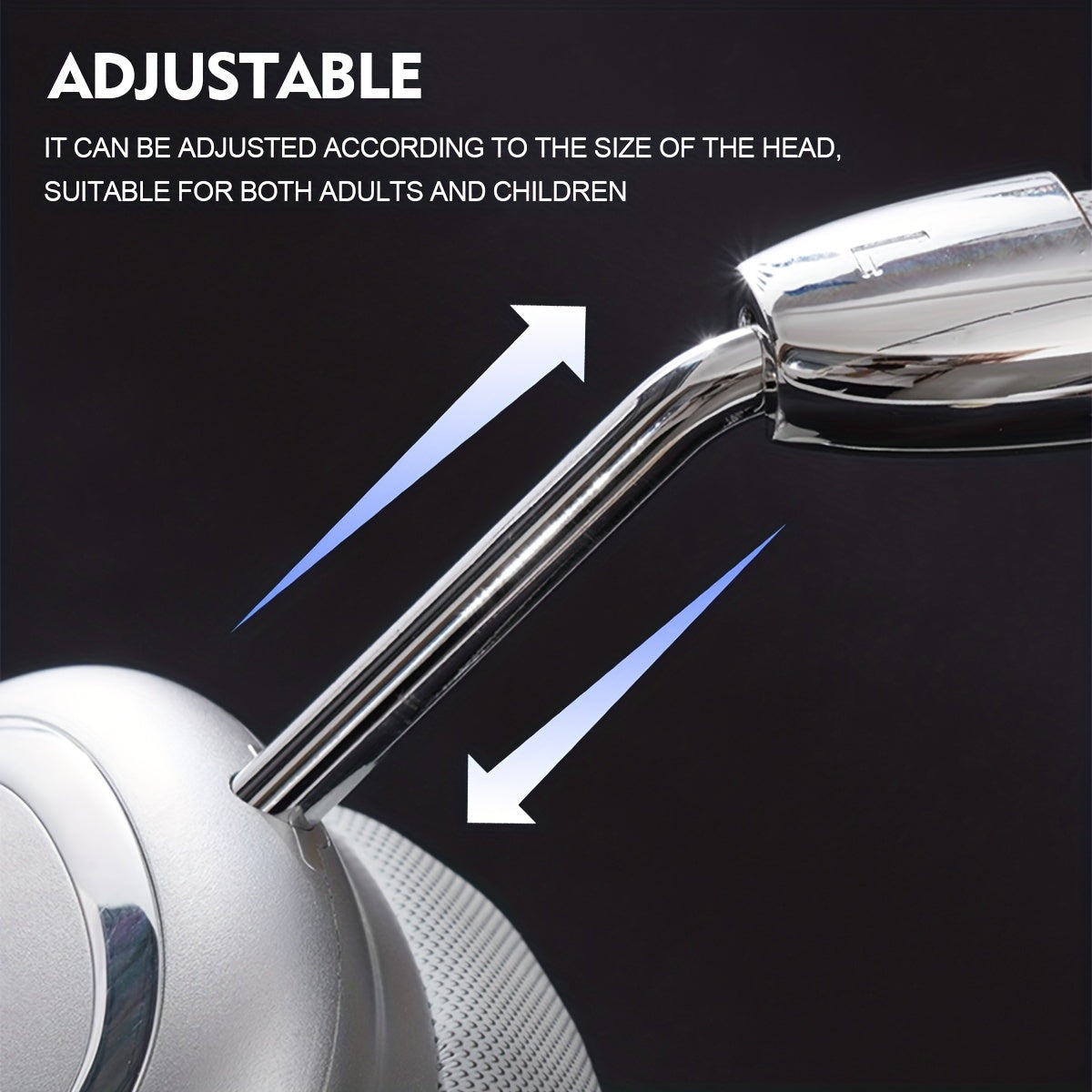 Ear-mounted Wireless Headset Folding Soundproof Metal Texture Headphone