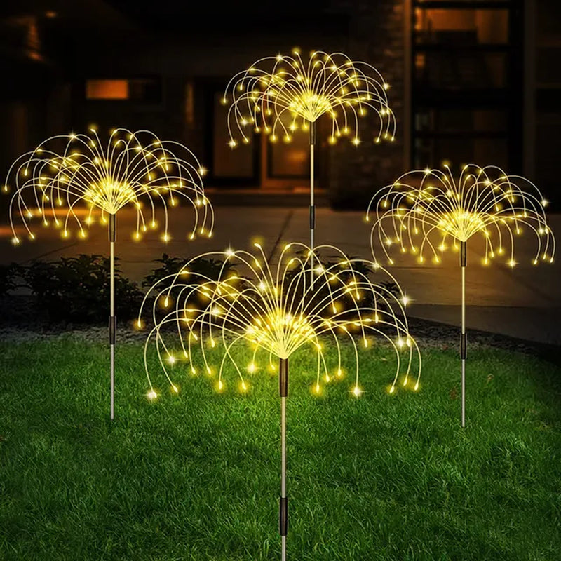 Solar LED Firework Fairy Lights Outdoor Waterproof Garden Decoration Lawn Pathway Solar Outdoor Light Garden Christmas Light