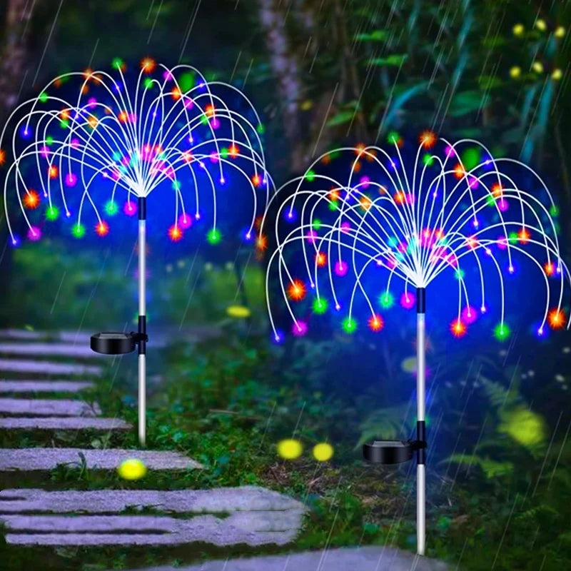 Solar LED Firework Fairy Lights Outdoor Waterproof Garden Decoration Lawn Pathway Solar Outdoor Light Garden Christmas Light