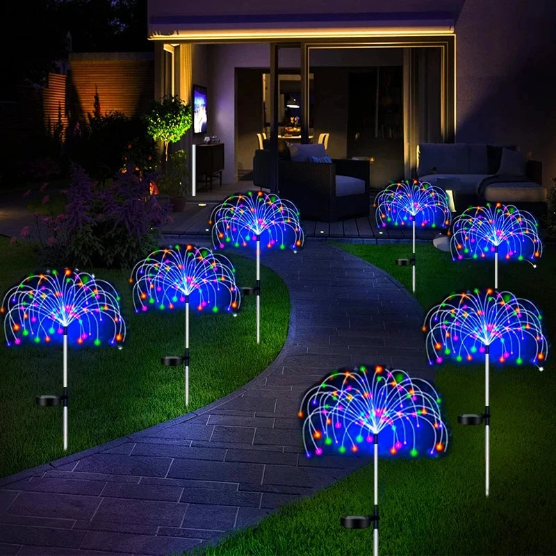 Solar LED Firework Fairy Lights Outdoor Waterproof Garden Decoration Lawn Pathway Solar Outdoor Light Garden Christmas Light