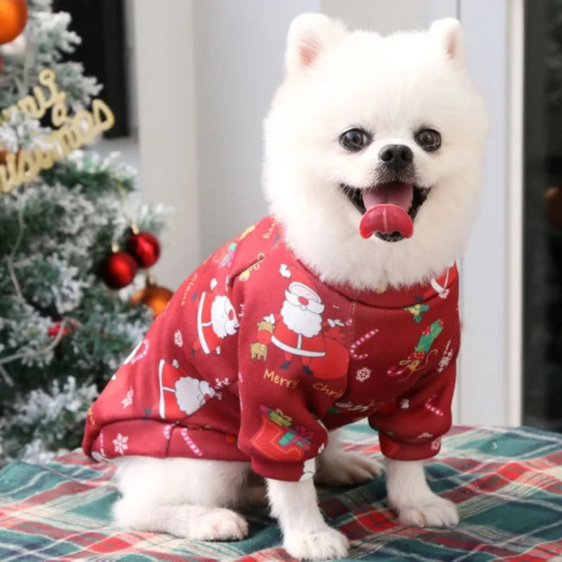 XS-4XL Christmas Dog Clothes Winter Pet Clothing Sweater Clothes for Small Large Dog Cat Puppy Costume Chihuahua Yorkies Shirts