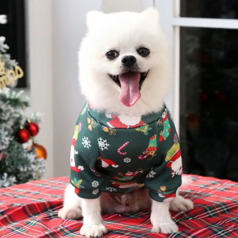 XS-4XL Christmas Dog Clothes Winter Pet Clothing Sweater Clothes for Small Large Dog Cat Puppy Costume Chihuahua Yorkies Shirts