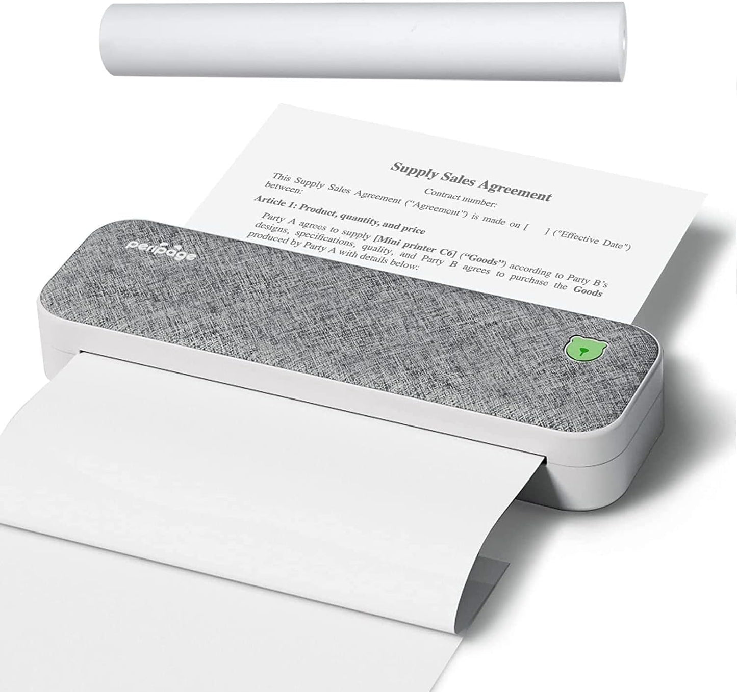 Peripage Portable Inkless Wireless Printer for Letter(8.5" X 11")/Legal/A4/4/3/2" Rolled/Folded Thermal Paper, Adhesive Shipping Label. for Windows, Ios, Android