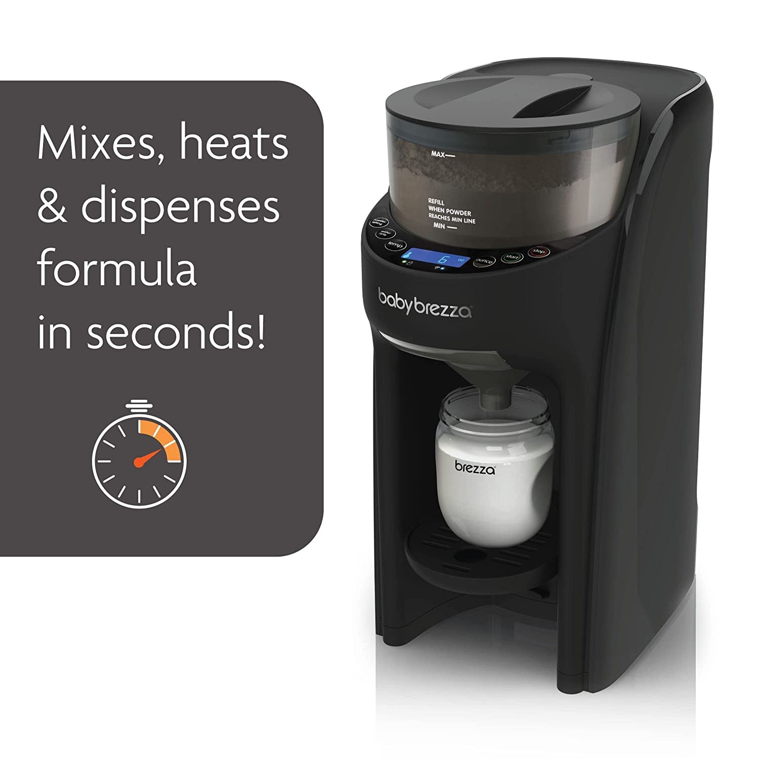 Formula Pro Advanced Wifi Formula Dispenser Machine - Automatically Mix a Warm Formula Bottle Instantly - Easily Make Bottle with Automatic Powder Blending, Black