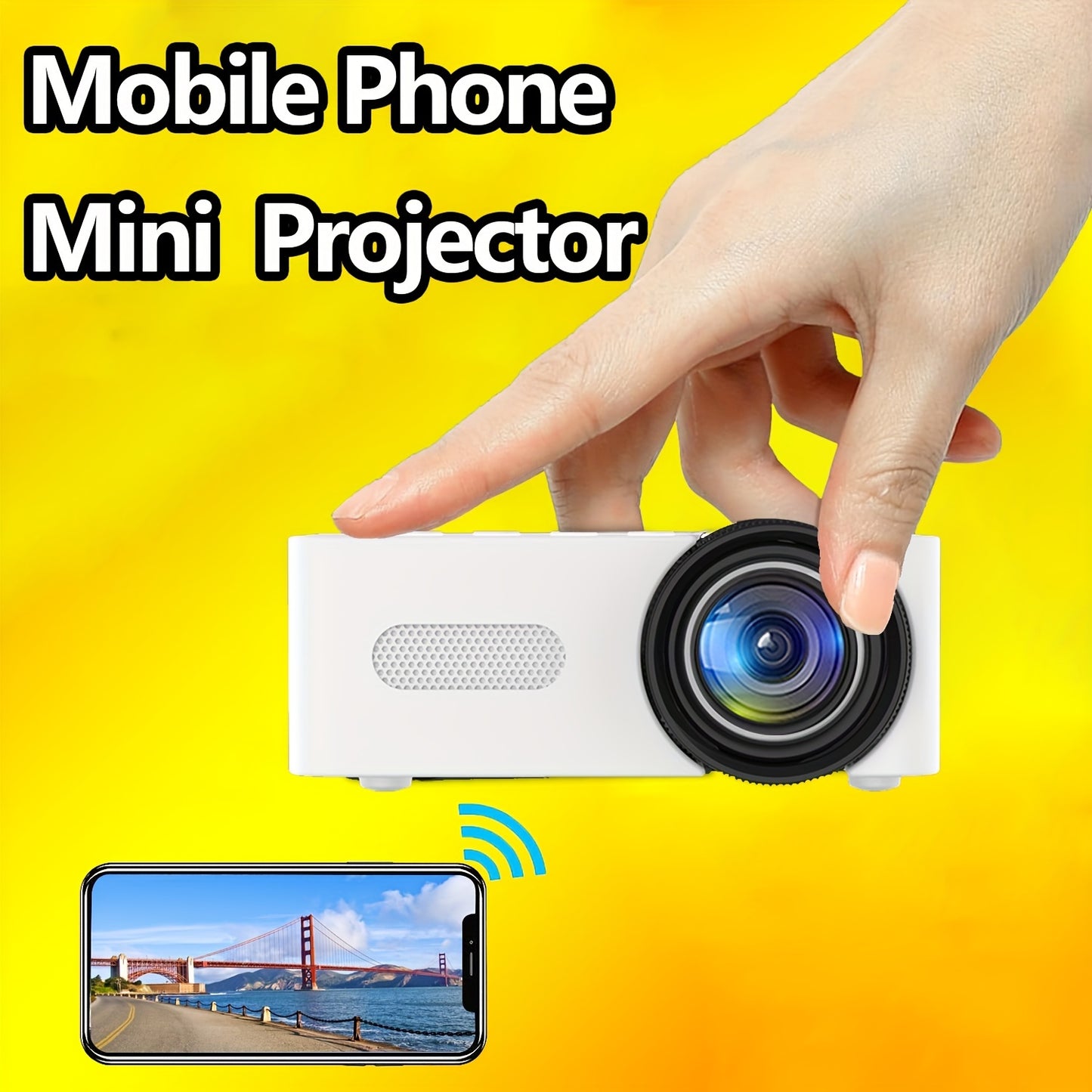 HD Mini Projector Portable LED WIF Wireless Projector For Smartphones For IPhone Android