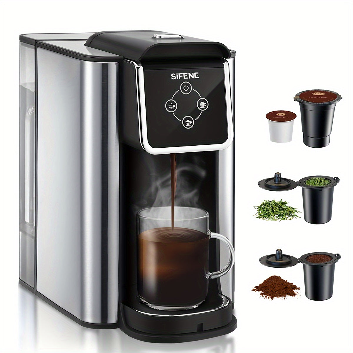 Coffee Maker, 3 In 1 Single Serve Coffee Machine