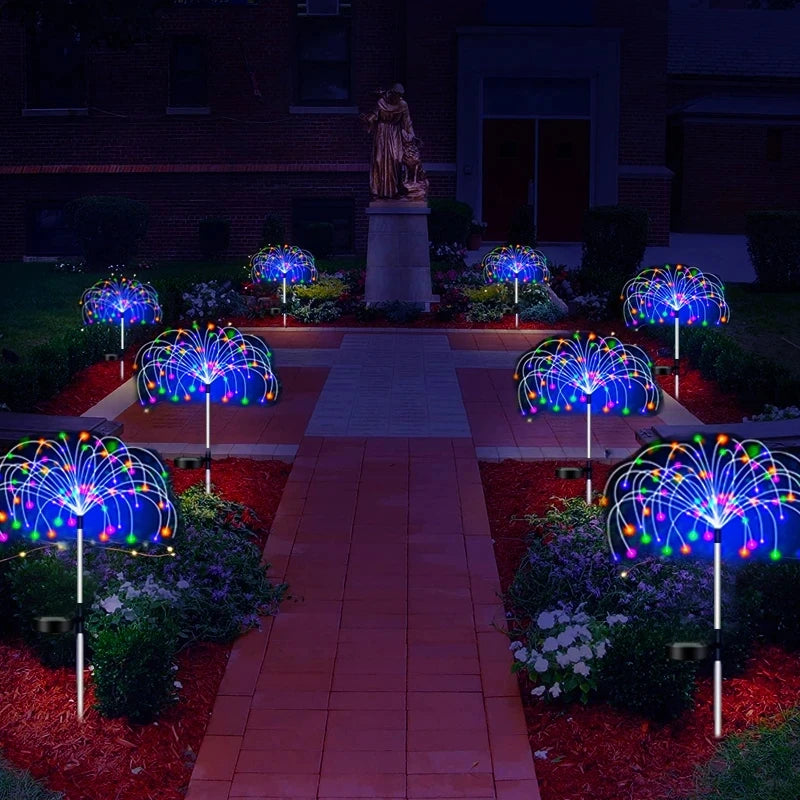 Solar LED Firework Fairy Lights Outdoor Waterproof Garden Decoration Lawn Pathway Solar Outdoor Light Garden Christmas Light